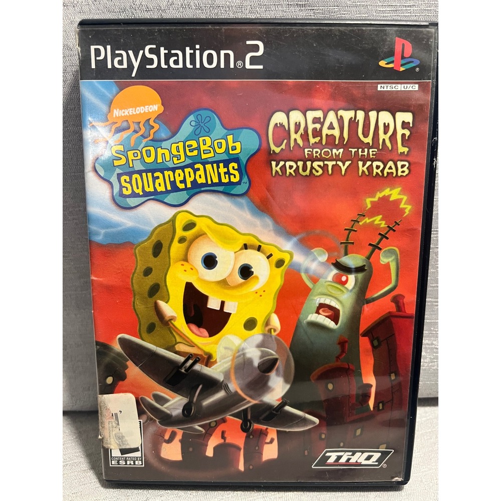 SpongeBob SquarePants Creature from the Krusty Krab PS2 PlayStation 2 THQ Game